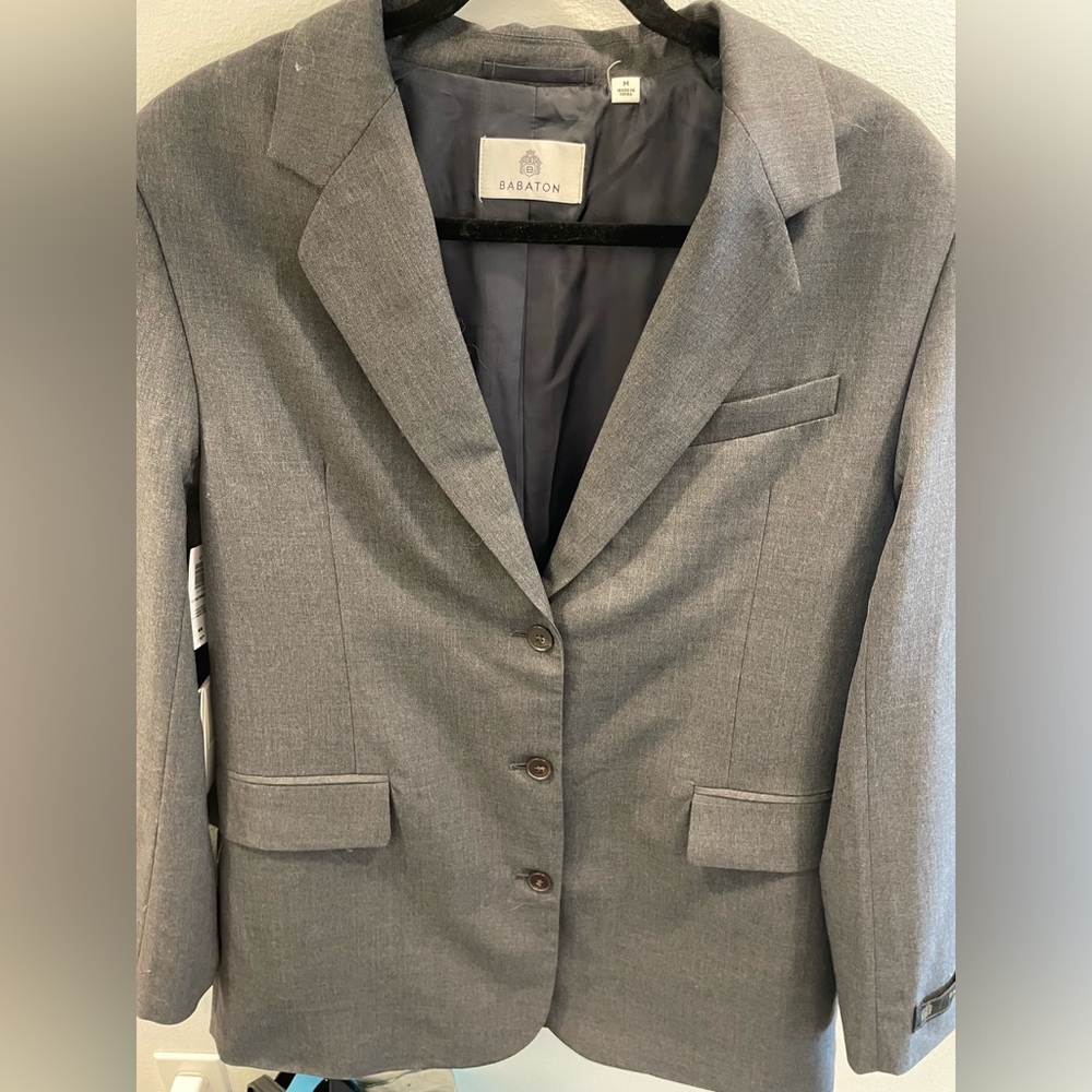 Aritzia Benchmark Blazer - heather charcoal size M